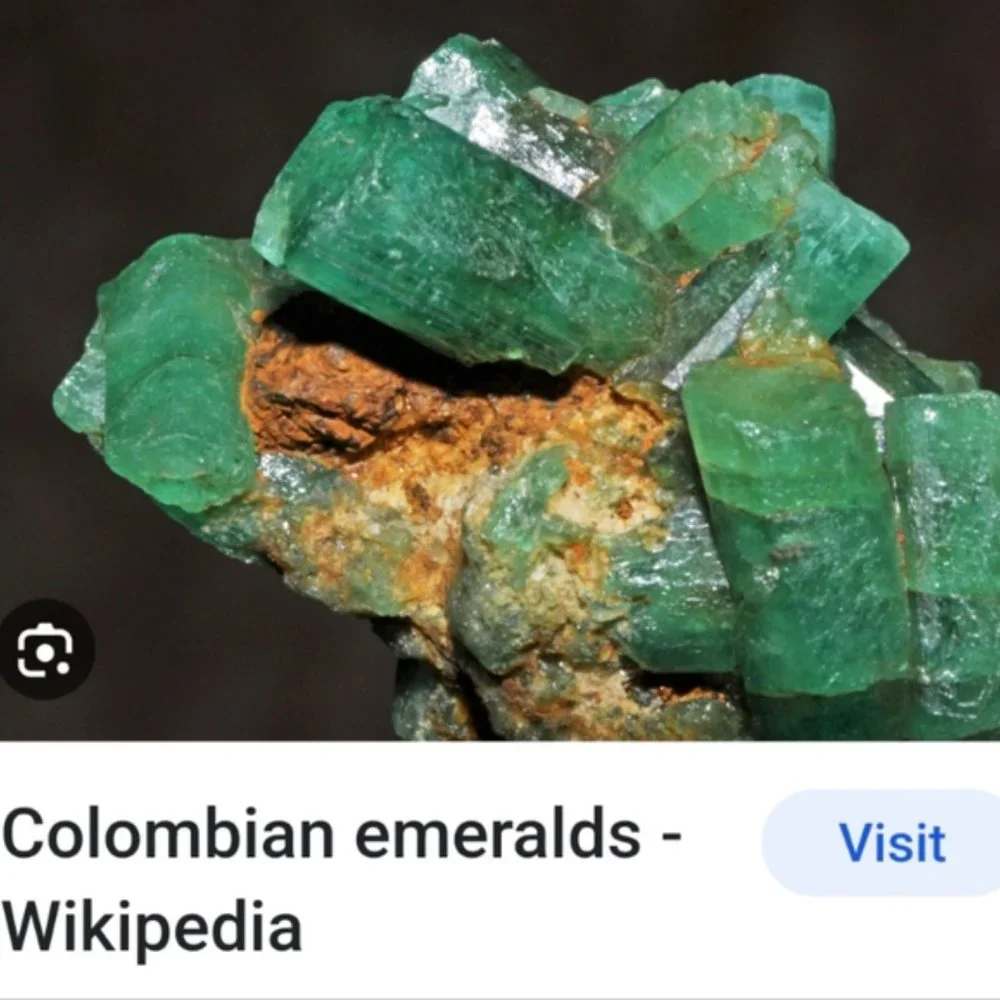 Vintage handmade ring with  Colombian emerald stone, size 6 - Picture 10 of 11